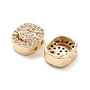 Brass Micro Pave Cubic Zirconia Beads KK-M241-01I-3