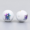 Electroplate Glass Beads EGLA-S178-11D-08-2
