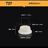 Silicone Hole Plug Waterproof Plug AJEW-WH0324-83R-3