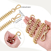 Zinc Alloy Wheat Bag Chains FIND-WH0436-48-3