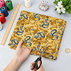 Dragon Pattern Cotton Fabric DIY-WH0579-96C-3