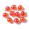 10Pcs UV Plating Acrylic Pendants FIND-YW0002-05D-1