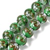 Handmade Gold Sand Lampwork Beads Strands LAMP-A003-03E-1