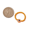 Glass Seed Beads Stretch Rings RJEW-JR00703-6