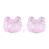 Transparent Spray Painted Glass Beads LS-GLAA-N035-026-C05-3