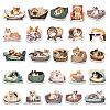50Pcs Waterproof PVC Dog Cat Stickers Set PW-WG21349-01-1
