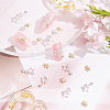 36Pcs 2 Style Star Alloy Rhinestone Cabochons MRMJ-OC0003-36-5