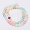 Natural Colorful Green Jade Beads Strands X-G-G757-01-4mm-2