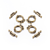 Tibetan Style Alloy Toggle Clasps X-MLF10795Y-NF-2