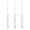 3Pcs Alloy Planet Star Hanging Ornaments HJEW-TA00368-1