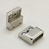 304 Stainless Steel Magnetic Clasps with Glue-in Ends X-STAS-C007-1-3
