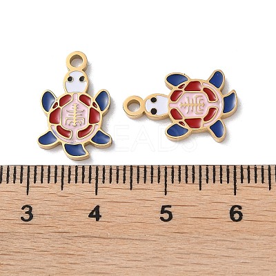 Ion Plating(IP) 304 Stainless Steel Pendants STAS-C083-07G-02-1