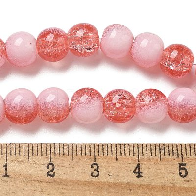 Crackle Glass Beads Strands GLAA-U001-8mm-13-1