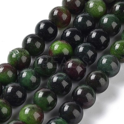 Dyed Natural Malaysia Jade Beads Strands G-G021-02B-06-1