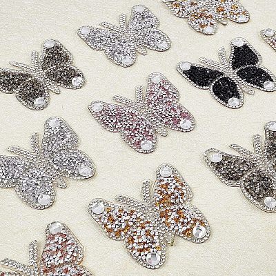 Butterfly Rhinestone Patches DIY-FG0001-36-1