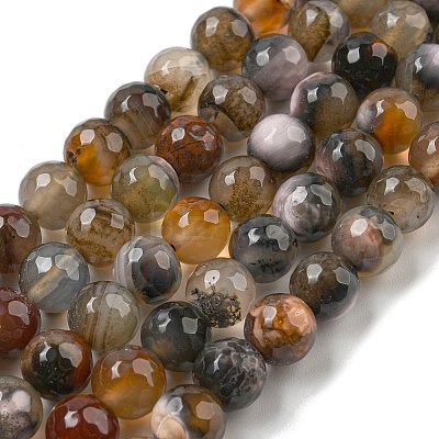 Natural Agate Beads Strands G-M437-B01-03-1