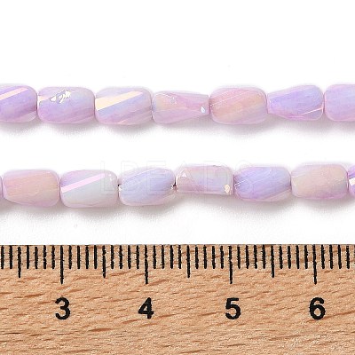 Ombre Effect Dyed Glass Beads Strands GLAA-I059-01A-1