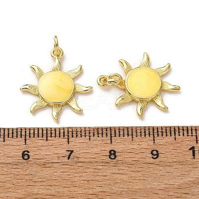 Brass Enamel Pendants LS-FIND-I055-01G-02-1