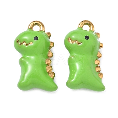 304 Stainless Steel Enamel Pendants STAS-A139-02A-G-1