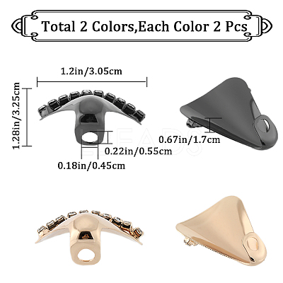 4Pcs 2 Colors Iron Toe Cap Covers FIND-GF0004-91-1