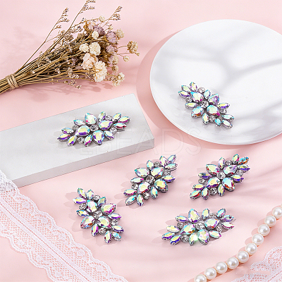 Glass Rhinestone Ornament Accessories DIY-WH0308-990B-1