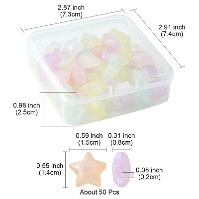 Luminous Acrylic Beads OACR-FS0001-39-1