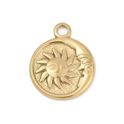 304 Stainless Steel Pendants STAS-D366-01G-G-1
