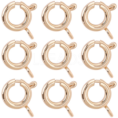 20Pcs Brass Spring Ring Clasps KK-BBC0027-68B-G-1
