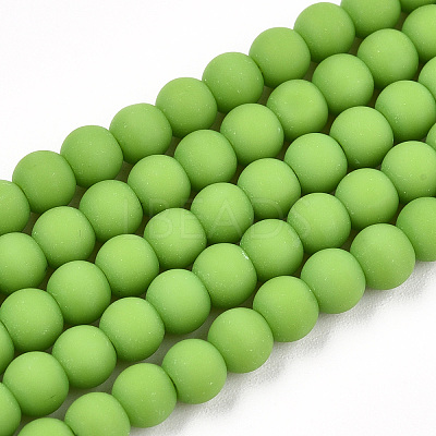 Opaque Glass Beads Strands GLAA-T032-P4mm-MD06-1