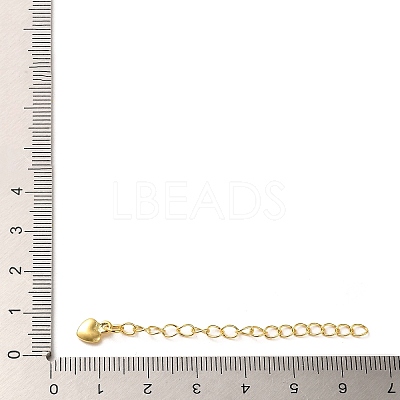 Rack Plating Brass Curb Chain Extender KK-Q807-08G-1