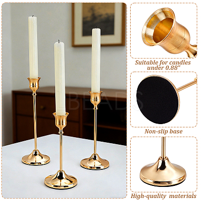3Pcs 3 Styles Metal Candle Holder Sets DIY-WA0001-37EB-1