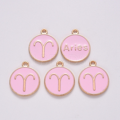 Alloy Enamel Pendants ENAM-S124-01B-09A-1