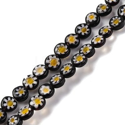 Handmade Millefiori Lampwork Beads Strands LAMP-G164-11I-1
