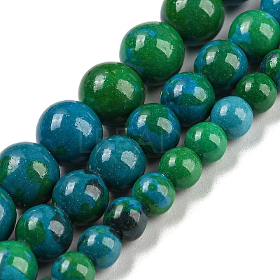 Synthetic Chrysocolla Beads Strands G-L529-B01-4mm-1