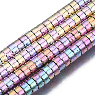 Electroplate Non-magnetic Synthetic Hematite Beads Strands G-T061-141E-1