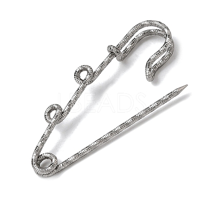 304 Stainless Steel Safety Pins Brooch Findings STAS-C181-01B-P-1