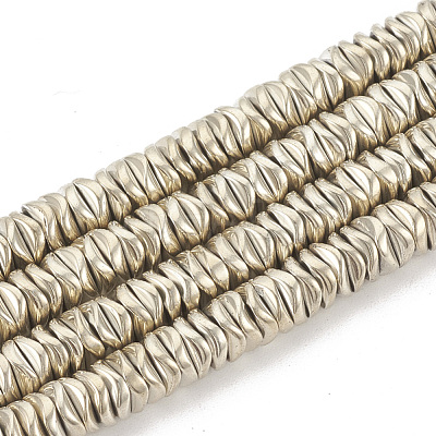 Electroplate Non-magnetic Synthetic Hematite Beads Strands X-G-N0322-01D-1