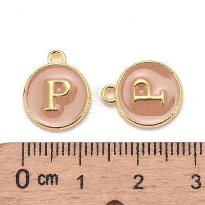 Golden Plated Alloy Enamel Charms ENAM-S118-06P-1