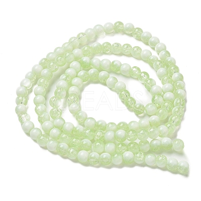Crackle Glass Beads Strands GLAA-U001-6mm-09-1