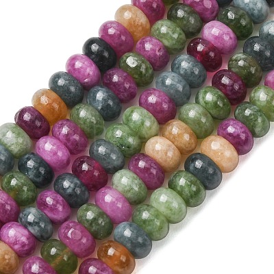 Natural White Jade Beads Strands G-E507-01-14-1