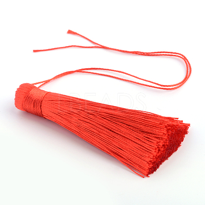 Polyester Tassel Pendant Decorations AJEW-R057-06-1