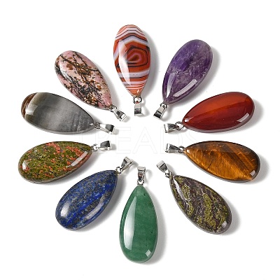 Natural & Synthetic Mixed Gemstone Pendants GG-CBACB71-02P-1