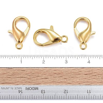 Golden Tone Zinc Alloy Lobster Claw Clasps X-E106-G-NF-1