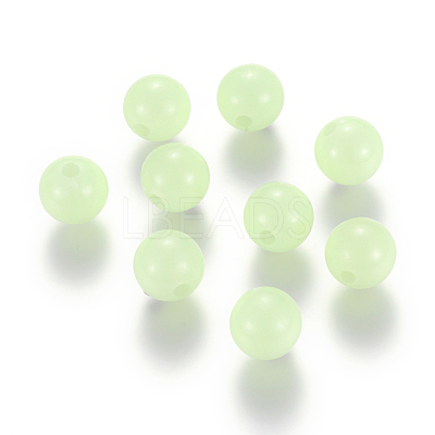 Luminous Acrylic Round Beads LACR-R002-10mm-01-1