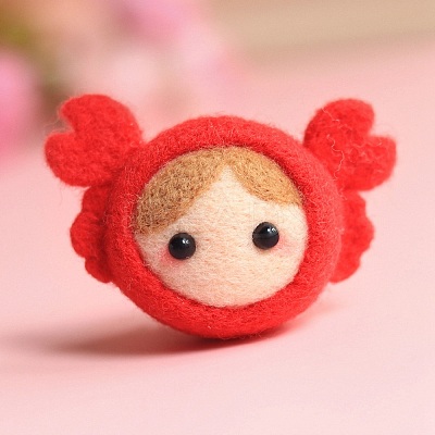 DIY Constellation Doll Keychain Needle Felting  Kit DIY-D068-01P-07-1