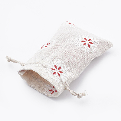 Polycotton(Polyester Cotton) Packing Pouches Drawstring Bags ABAG-T006-A18-1