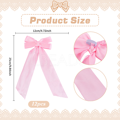 12Pcs Polyester Bowknot for Candle Decoration HJEW-PH02246-1