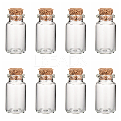 Glass Jar Glass Bottles AJEW-H004-7-1-1