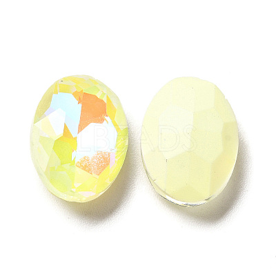 Mocha Fluorescent Style Glass Rhinestone Cabochons X-GGLA-M005-01A-226MK-1