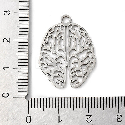 Non-Tarnish 201 Stainless Steel Pendants STAS-D041-08P-1